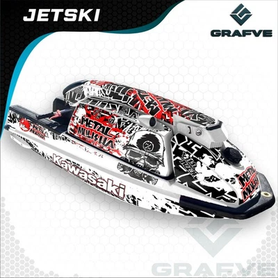 Kawasaki Jet ski 550 Sx 440 Js kit calcomanías gráficos pegatinas envoltura 550sx 440JS Foto 1 de 2