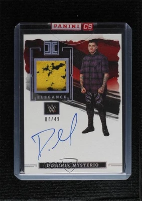 2023 Impeccable WWE Elegance Memorabilia Silver /49 Dirty Dominik Mysterio Auto - Image 1 of 2