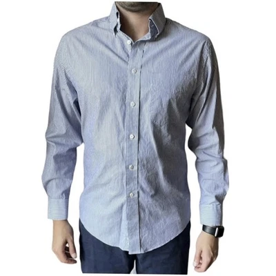 NORDSTROM Men’s Shirt 35 Striped Traditional Fit Smartcare Cotton  - Image 1 of 4