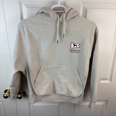 The Black Dog Homeport Heavyweight Hoodie Oatmeal Beige Oversized XS Logo - Image 1 of 4