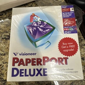 PaperPort Deluxe PC CD scan paper documents convert image to editable text OCR - Afbeelding 1 van 4