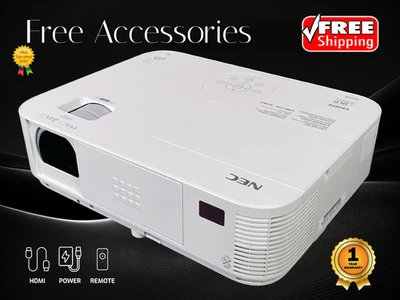 NEC High-Performance 3D Ready Display DLP Projector Lightweight 3200 Lumens HDMI - Image 1 of 4