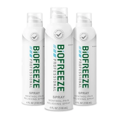 Biofreeze Professional Pain Relief Spray 4 oz (3‑pack) – Relieves joint, muscle - Image 1 of 4