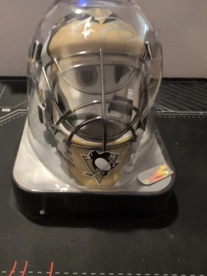 Máscara Casco Mini Portero Firmado Marc Andre Fleury Pittsburgh Penguins PSA/DNA  Foto 1 de 4
