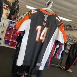 Nike NFL On Field Cincinnati Bengals Andy Dalton #14 Black Jersey Youth XL Used - Picture 1 of 14