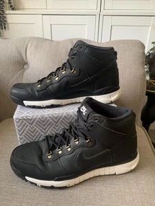 Nike SB Dunk High Boot Black Sail Trainers Size 11.5 - Picture 1 of 8