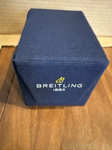 Breitling New Travel Watch Case Eco Friendly Collapsible box Blue & Beige - Picture 1 of 12