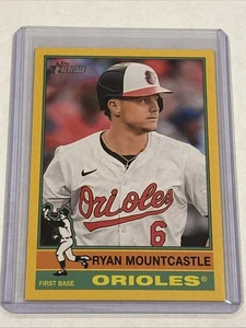 2025 Topps Heritage Ryan Mountcastle Yellow Border Parallel Card #27 Orioles - Bild 1 von 2