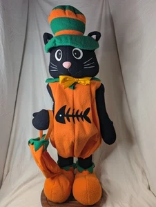 Vintage K-Mart Halloween Black Cat Door Greeter - Picture 1 of 10