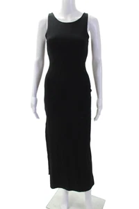 L Space, Women, Black Bodycon Tank Dress Sleeveless Long Scoop Neck Size S - Picture 1 of 13