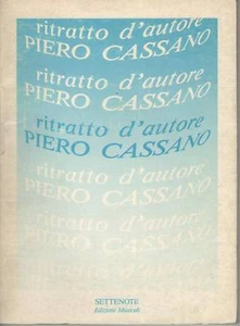 SPARTITO PIERO CASSANO RITRATTO D'AUTORE - Picture 1 of 1