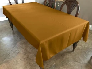 Solid Durable Polyester Tablecloth Kitchen Party Picnic Wedding Events Decor - Picture 1 of 35