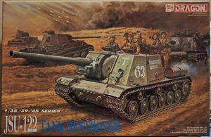 Dragon Models 6013 1/35 Model Kit JSU-122 Tank Destroyer Open Box Sealed Bags - Picture 1 of 2