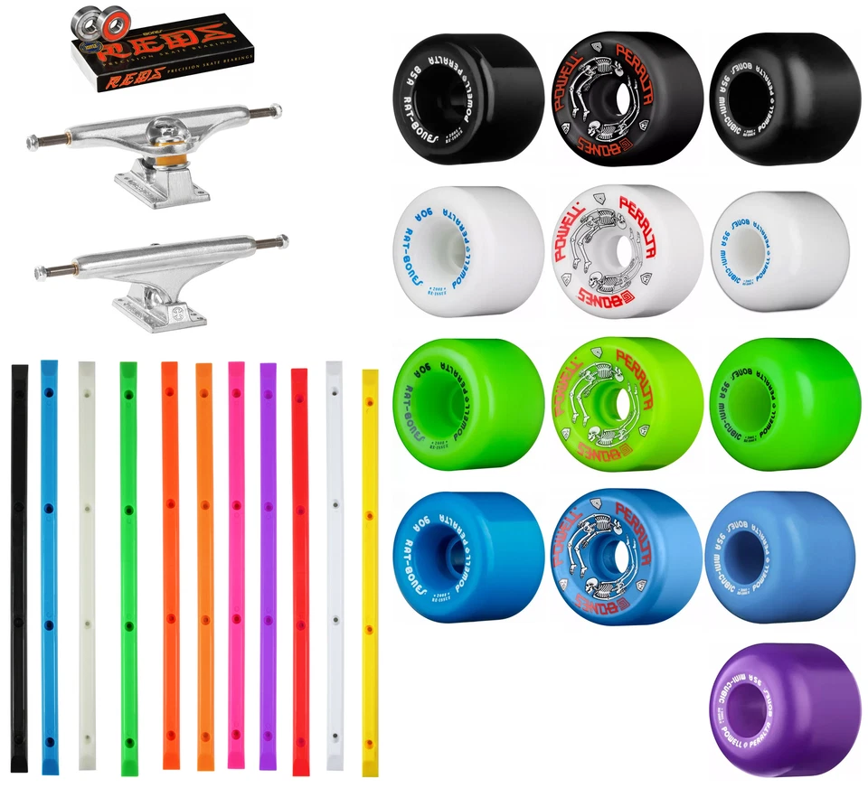 Independent 169 Skateboard Trucks Powell Peralta Wheels Rails Bones Customizer - Image 1 of 1