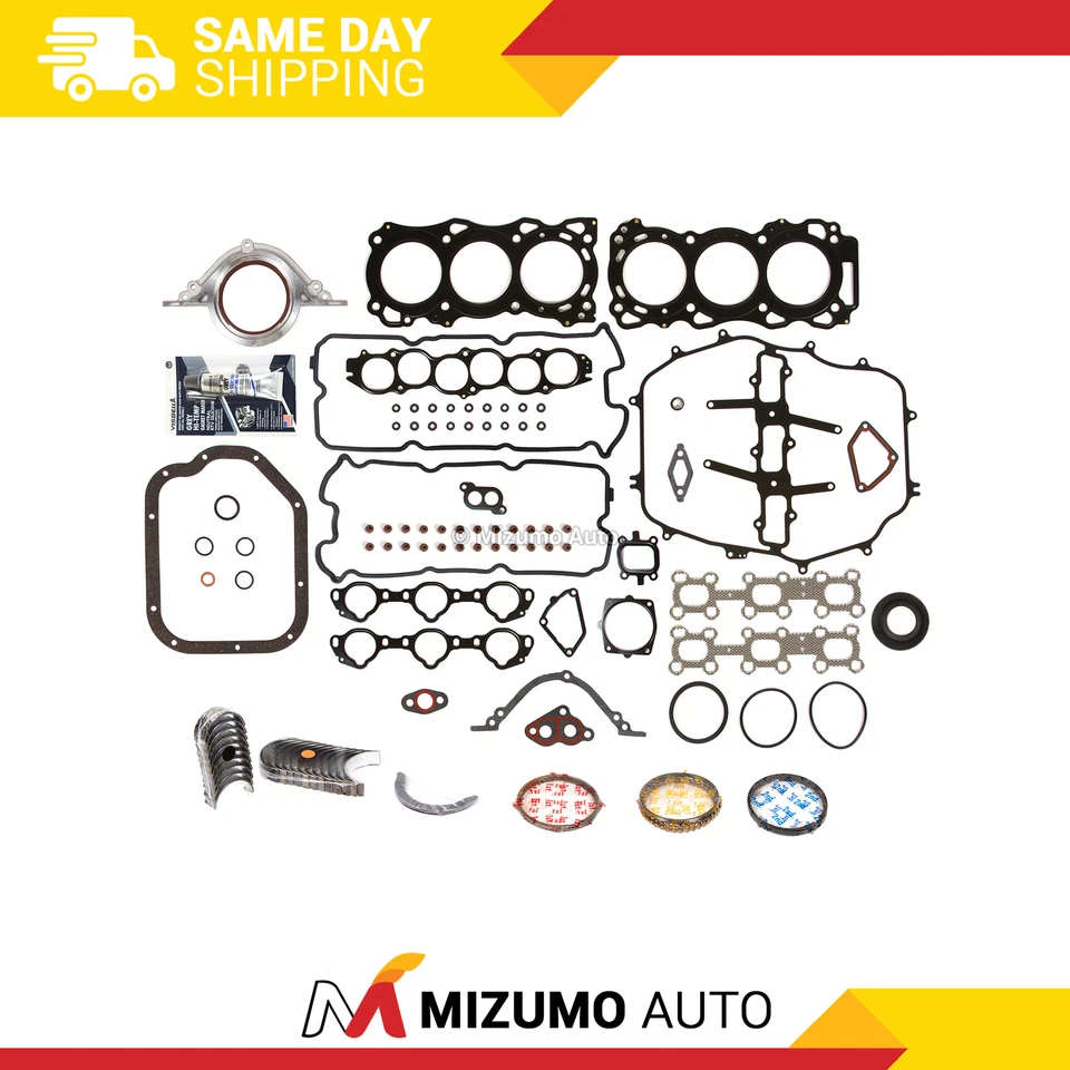 Full Gasket Set Bearings Rings Fit 03-04 Nissan 350Z Infiniti G35 FX35 3.5L - Image 1 of 4