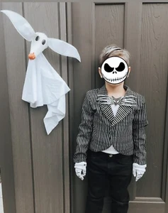 Disney Nightmare Before Christmas Jack Skellington Kids Costume Size 5/6 - Picture 1 of 3