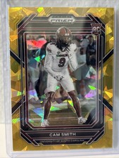 2023 Panini Prizm Draft Picks - Cam Smith Gold Ice #167 South Carolina Gamecocks