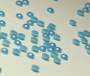 Hotfix Ceramic Stones WATER BLUE 5mm Wasserblau zum aufbügeln Strass Halbperlen - Picture 1 of 18