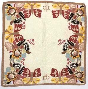 ROCCOBAROCCO Foulard Seta Grande Heavy Silk Big Scarf With Tag - Imagen 1 de 4