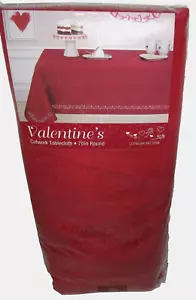 Mantel de corte DÍA DE SAN VALENTÍN ~ 70" redondo ~ patrón de corte - Imagen 1 de 1