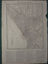 1926 MAP ~ CLEVELAND CITY PLAN RAILWAY STATIONS