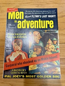 Men in Adventure Magazine 1961 Nazi, Desert Ghosts, Most Golden Sin,Pinups - Picture 1 of 12