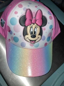Disney Pop Cap Mütze 3D rosa Regenbogen Minnie Mouse Mädchen verstellbar - Bild 1 von 7
