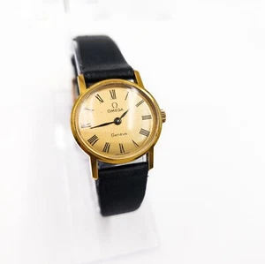 Omega Geneve Vintage Gold Plated Women's Watch 24mm Oval Mechanical Mov. - Picture 1 of 9