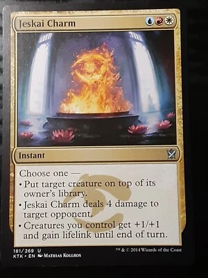Jeskai Charm , Khans of Tarkir , NM , MTG , FREE SHIPPING - Image 1 of 2