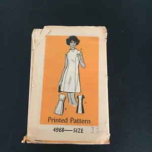 Unused Uncut Mail Order Printed Pattern 4968 Size 14 Dress - Picture 1 of 2