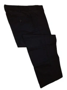 LANDS END Black School Uniform Plain Chino Pants Boys 12 Husky 28" INSEAM - Picture 1 of 3