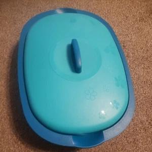 Tupperware Legacy Oval Blue Serving Dish Casserole 3183C-4 - Picture 1 of 6