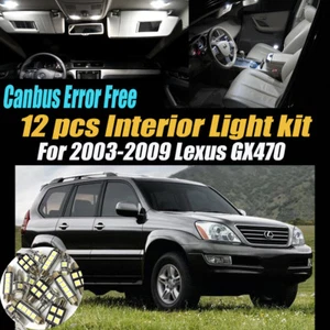 Kit de 12 luces LED interiores blancas sin errores Canbus para Lexus GX470 2003-2009  - Imagen 1 de 9