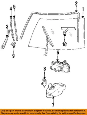 Used Windshield Wiper Motor fits: 1989 Chevrolet Blazer s10/jimmy s15 w/o pulse - Image 1 of 2