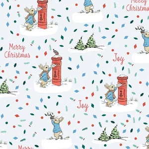 Peter Rabbit The Most Wonderful Time of the Year Cotton Fabric By The Yard 06C02 - Picture 1 of 1