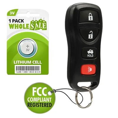 Replacement For 2002 2003 2004 2005 2006 Nissan Altima Maxima Key Fob Remote - Image 1 of 4