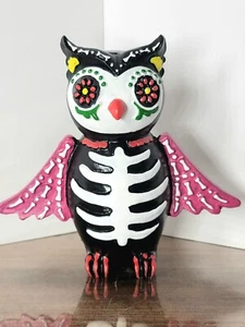 Día de los Muertos Adorable Calavera de Azúcar BÚHO 🙂 Estatuilla del Día de los Muertos - Imagen 1 de 10