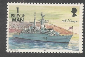 Isle Of Man #531 (A137) VF MNH - 1993 1p HMS Amazon / Ship - Picture 1 of 1
