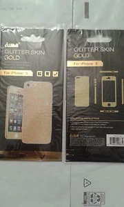 PIEL DORADA BRILLANTE iwave para iPhone 5 PIELES DE AJUSTE PERFECTO CON BRILLOS - Imagen 1 de 5