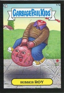 Garbage Pail Kids Mini Cards 2013 Black Parallel Base Card 17a Rubber ROY