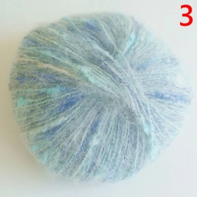 MARKENLOS 40g / Knäuel Mohair Wolle Garn Faden Stricken Häkeln Handarbeit Craft Furry