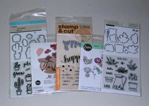 Lot of Dies & Clear Stamps - Sizzix, Hero Arts, Hampton Art, Recollections - Picture 1 of 4