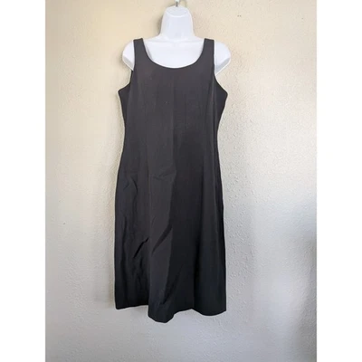 Armani Collezioni Black Dress 10 Sheath Career Italy Virgin Wool Corporate Work - Image 1 of 4