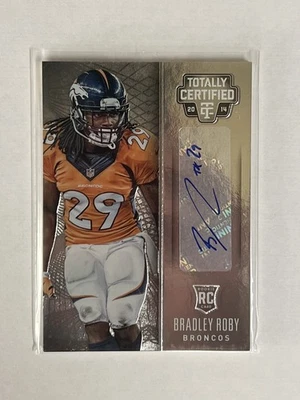 2014 Panini Totally Certified Bradley Roby Rookie RC Auto #120 -Broncos - Image 1 of 3