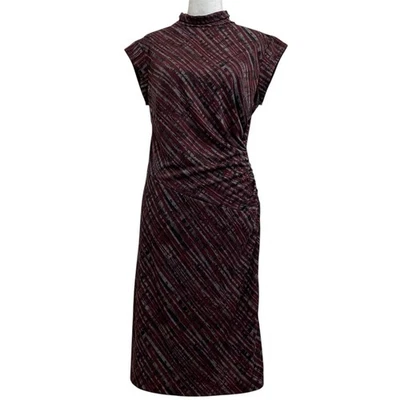 Vestido midi acanalado cuello falso estampado vintage años 90 CDC Petites talla 12 años 90 punk Foto 1 de 4