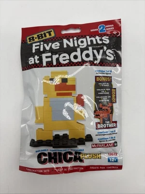 McFarlane Five Night at Freddy's 8-Bit Construction Set Chica Series 2 Rare New - Image 1 of 4