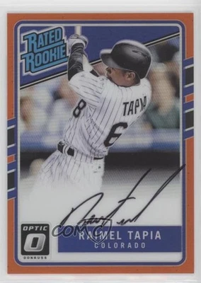 2017 Panini Donruss Optic Orange Prizm /99 Raimel Tapia #RRS-RT Auto RC - Image 1 of 2