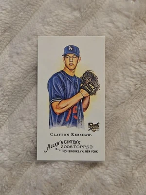 2008 Topps Allen & Ginter's - Clayton Kershaw #72 Mini Rc - Image 1 of 2