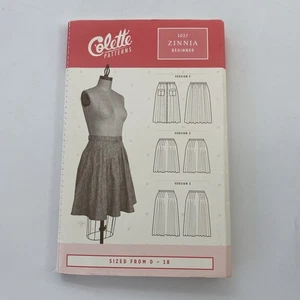 Colette Sewing Pattern 1027 Zinnia Skirt Size 0-18 Uncut Ideal For Beginner - Picture 1 of 5