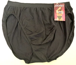 Vintage Jockey COMFIES French Cut Briefs Panties US Size 7, Hips 42/44", BLACK - Picture 1 of 9